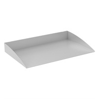 Uniform Sort 01 - Shelf C4, W327×D221 mm, rail mounted, silver